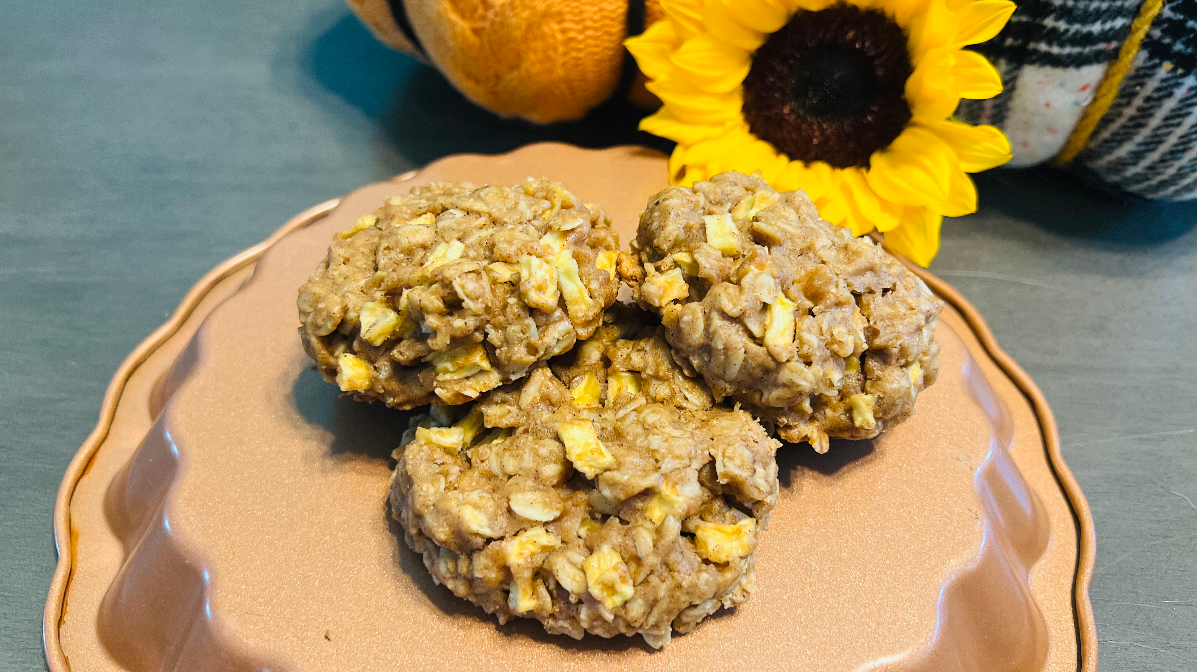 CBD Peanut Butter Caramel Apple Cookies - A Fall Favorite