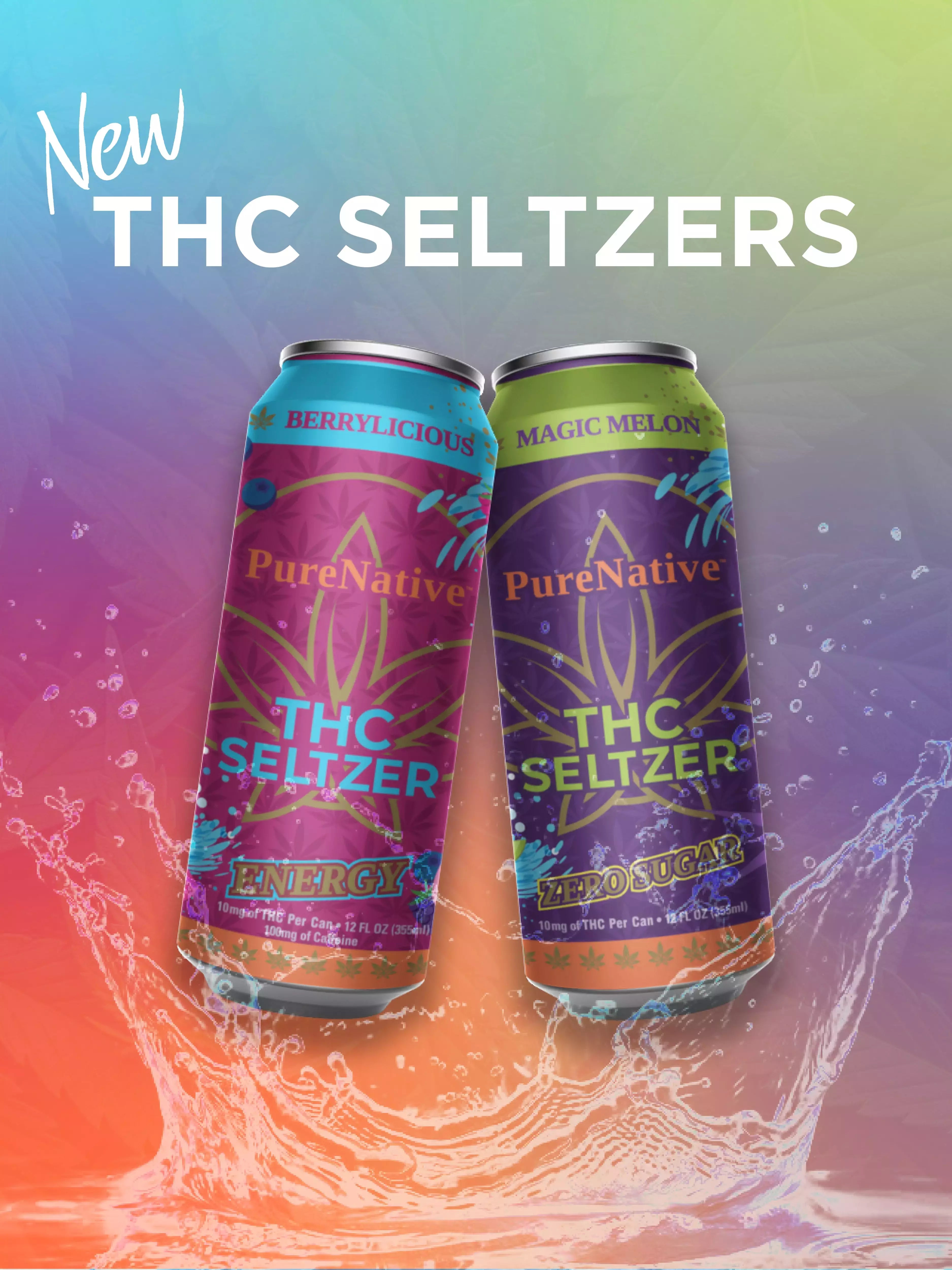 Spotlighting our upcoming THC seltzers