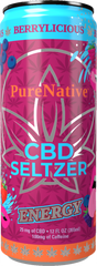 Ingredients: Filtered water, Cane Sugar, Wild berry extract, Water-soluble CBD Isolate, Green Tea Extract, Citric Acid