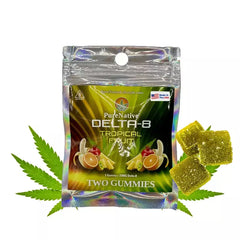 Delta 8 Tropical Fruit Gummies 2 pack