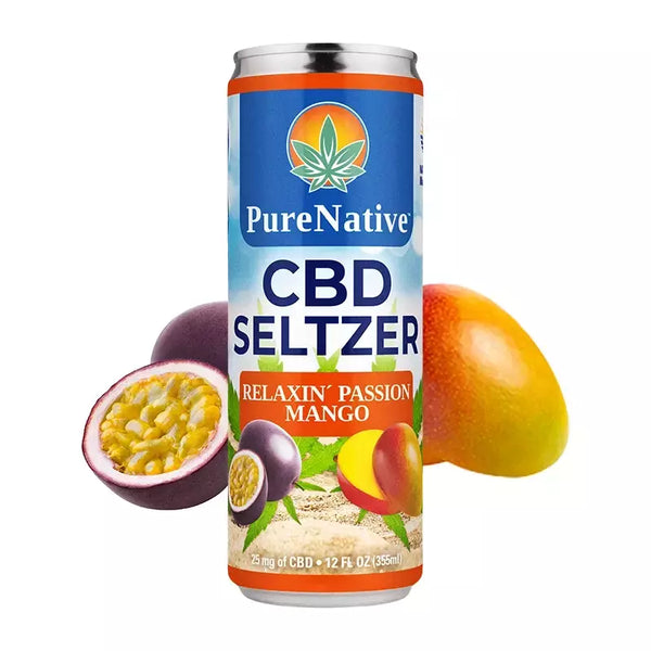 Relaxin' Passion Mango CBD Seltzer