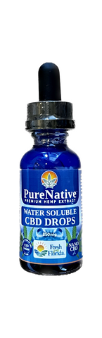 PureNative’s Water-soluble Nano-CBD Drops are designed with nanotechnology, which breaks down CBD oil into smaller particles for fast-acting and efficient CBD absorption! Unlike other CBD oils, PureNative’s water-soluble formulation easily mixes into your favorite coffee, tea, beverage or water-based recipe. This 1.01 fl oz (30mL) tincture with dropper contains 850mg of Nano-CBD. Our CBD comes from super-critical CO2 extraction for the cleanest and most potent oil.